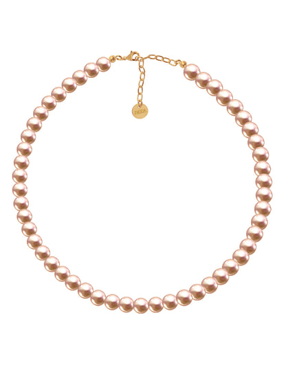 Collar de Mujer Perlas de Cristal Chapa de oro 18K