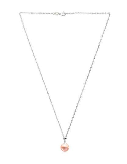 Collar de Mujer con Dije Perlas de Cristal Swarovski, Plata 925