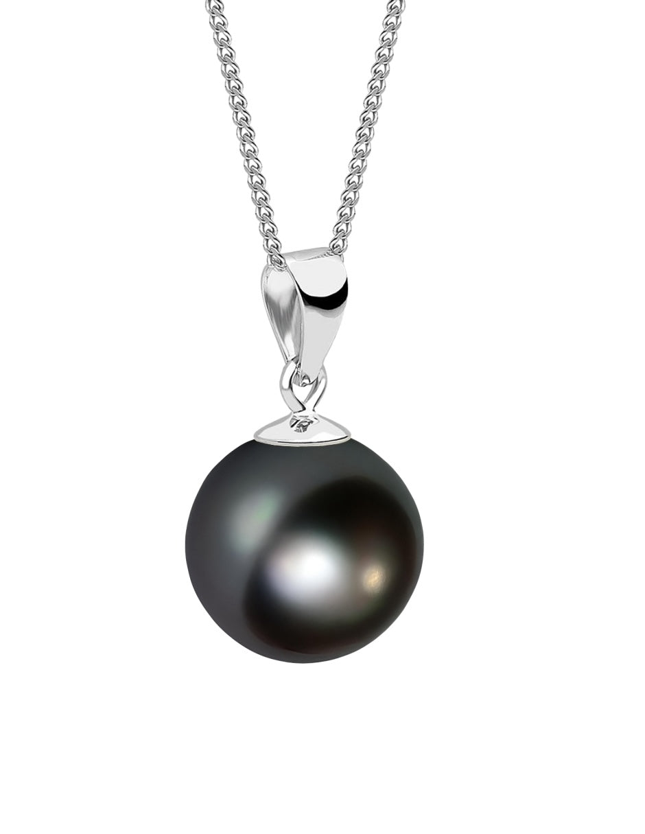 Collar de Mujer con Dije Perlas de Cristal Swarovski, Plata 925