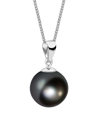 Collar de Mujer con Dije Perlas de Cristal Swarovski, Plata 925