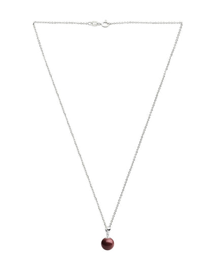 Collar de Mujer con Dije Perlas de Cristal Swarovski, Plata 925