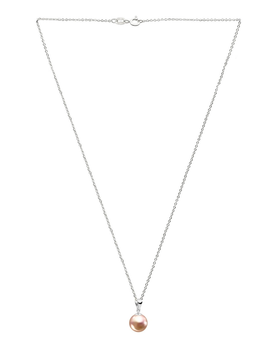 Collar de Mujer con Dije Perlas de Cristal Swarovski, Plata 925