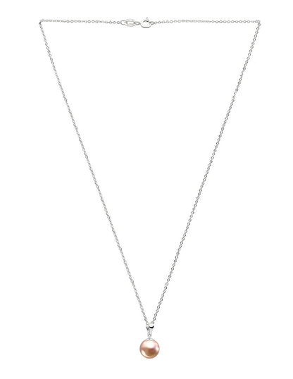 Collar de Mujer con Dije Perlas de Cristal Swarovski, Plata 925