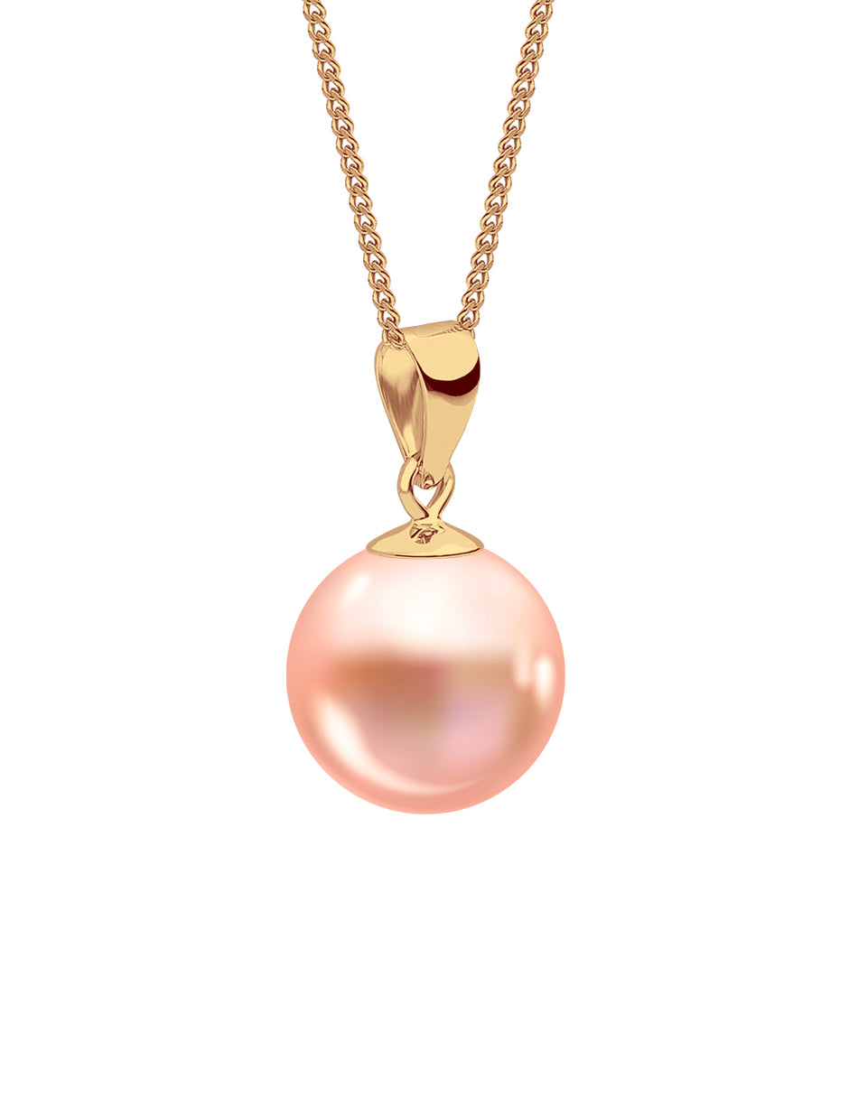 Collar de Mujer con Dije Perlas de Cristal Chapa de oro 18K Zvezda