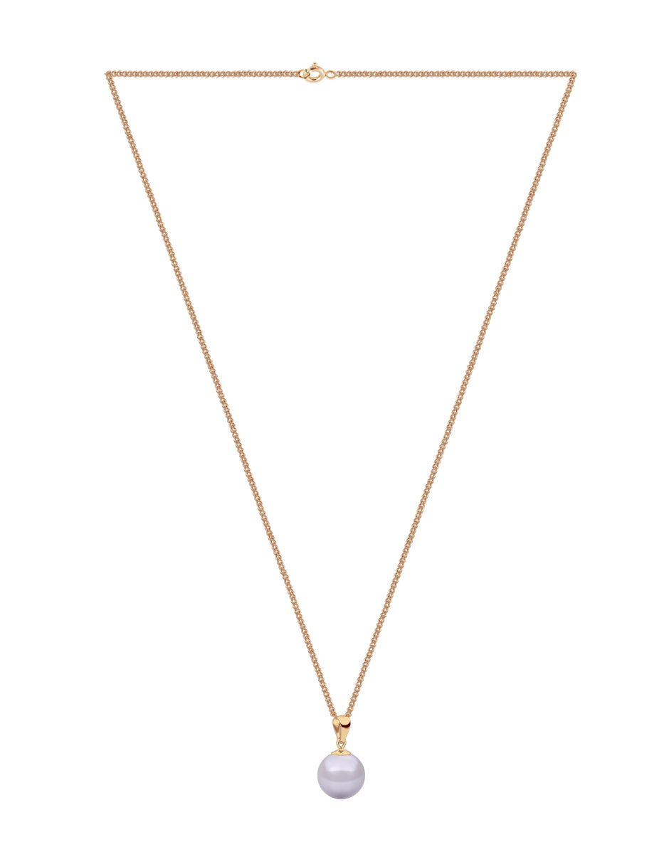 Collar de Mujer con Dije Perlas de Cristal Chapa de oro 18K Zvezda