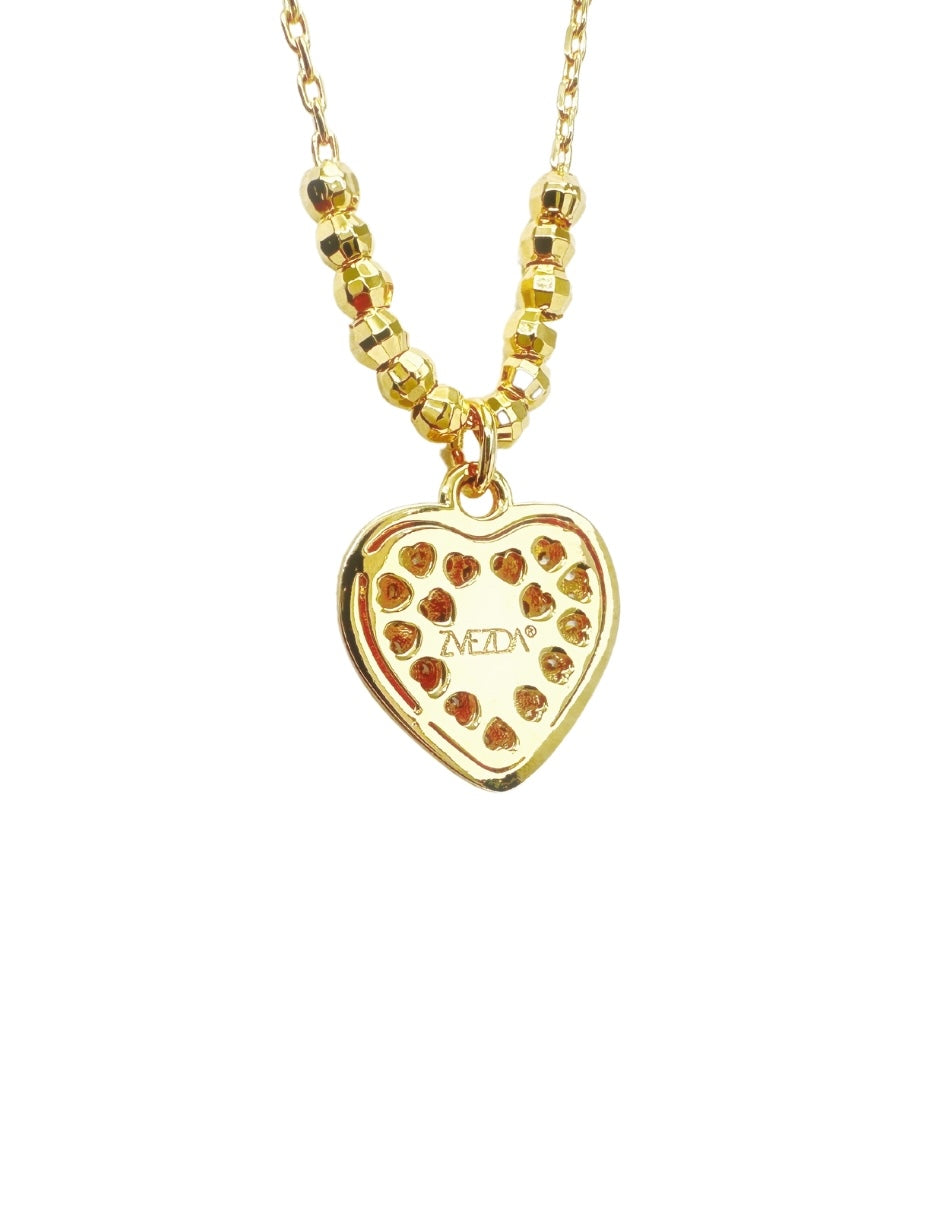 Collar de Mujer Chapa de oro 18K Corazón