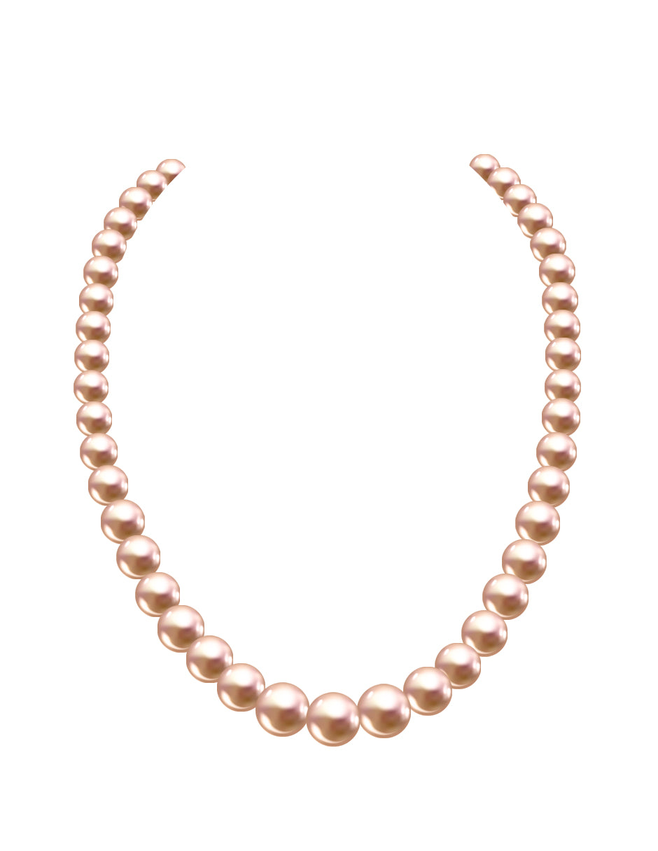 Collar y Aretes de Mujer Perlas de Cristal Crecientes Plata .925 Zvezda