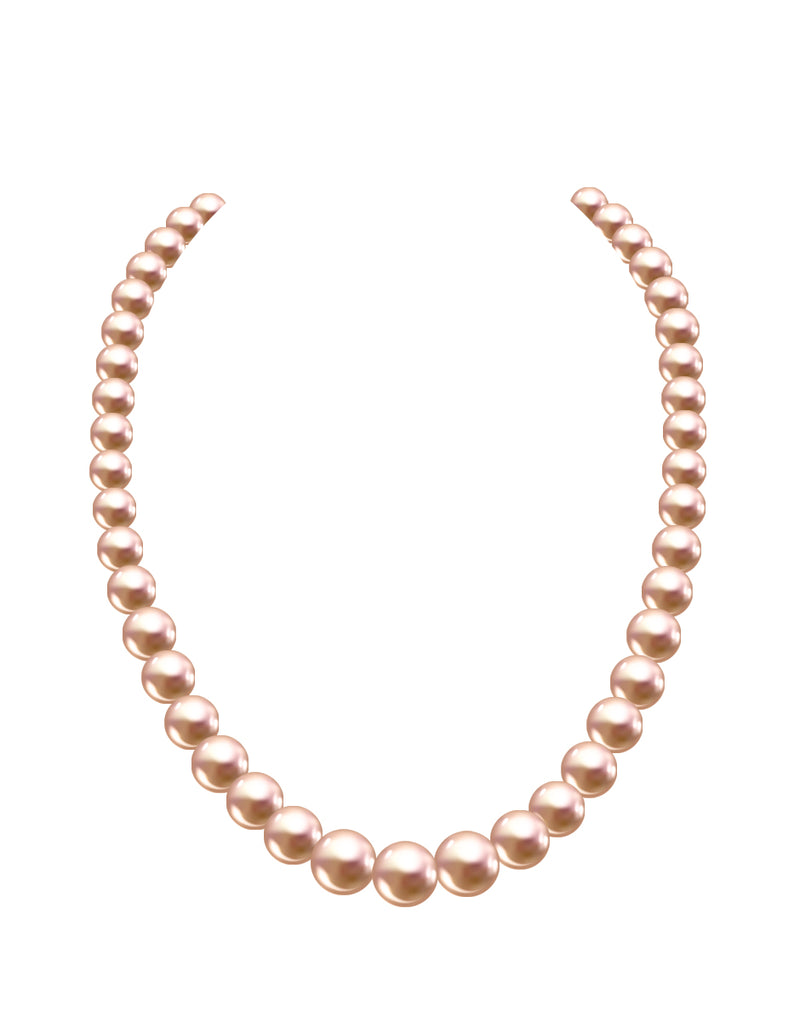Collar de Mujer Perlas de Cristal Crecientes Plata .925 Zvezda - puesta