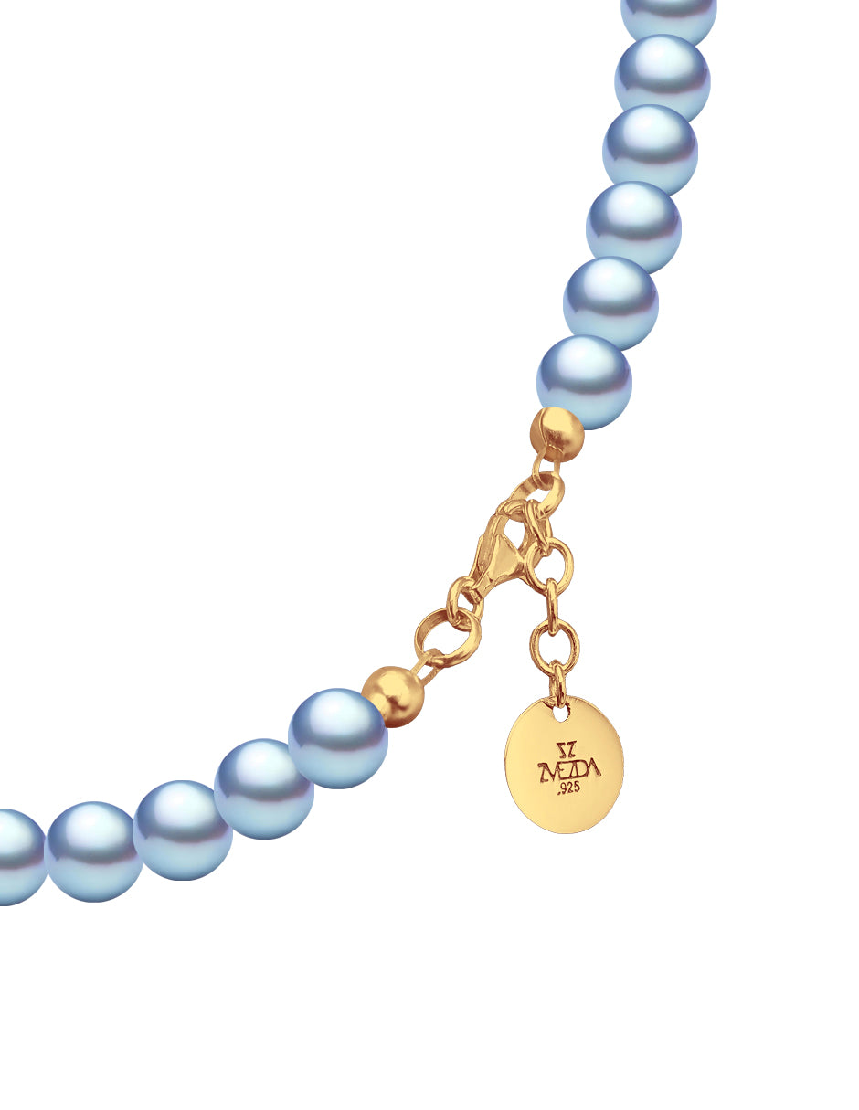 Pulsera de Mujer Perlas de cristal Swarovski Chapa Oro 18k