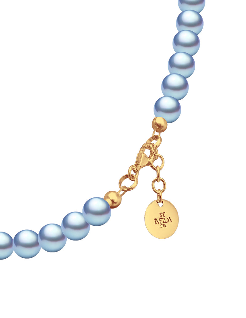 Pulsera de Mujer Perlas de cristal Swarovski Chapa Oro 18k - detalle