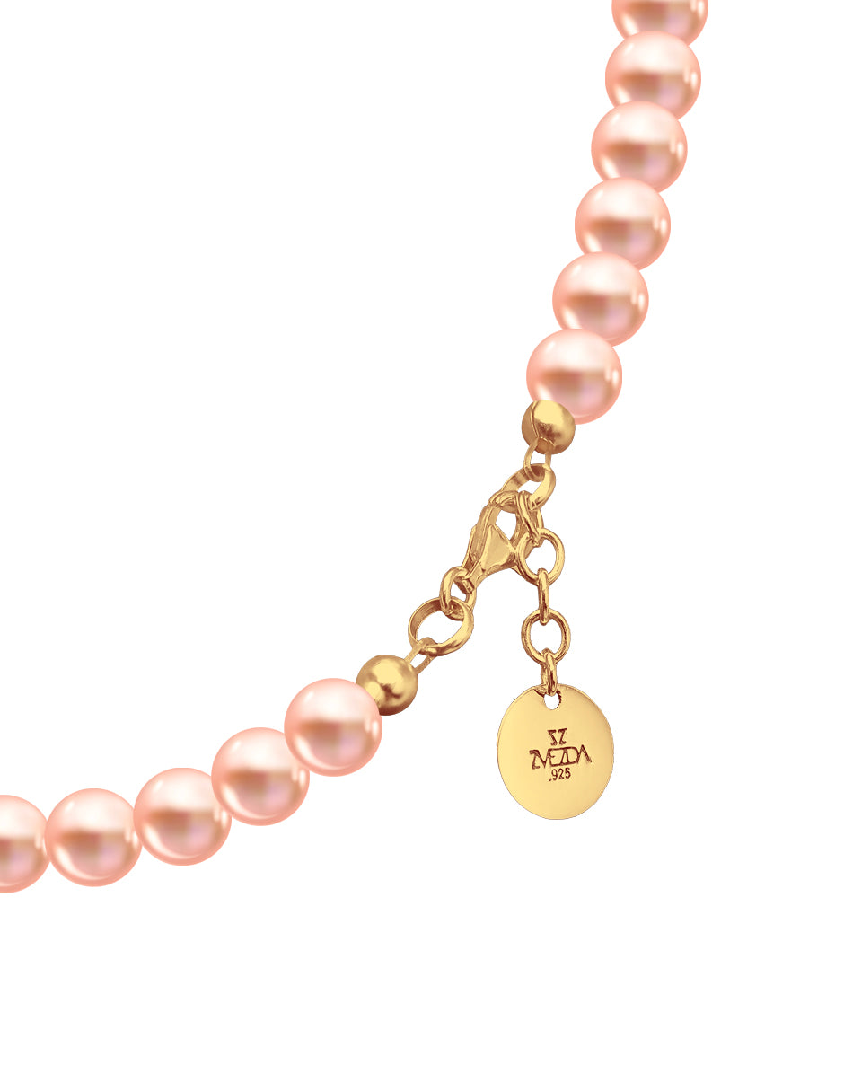 Pulsera de Mujer Perlas de cristal Swarovski Chapa Oro 18k