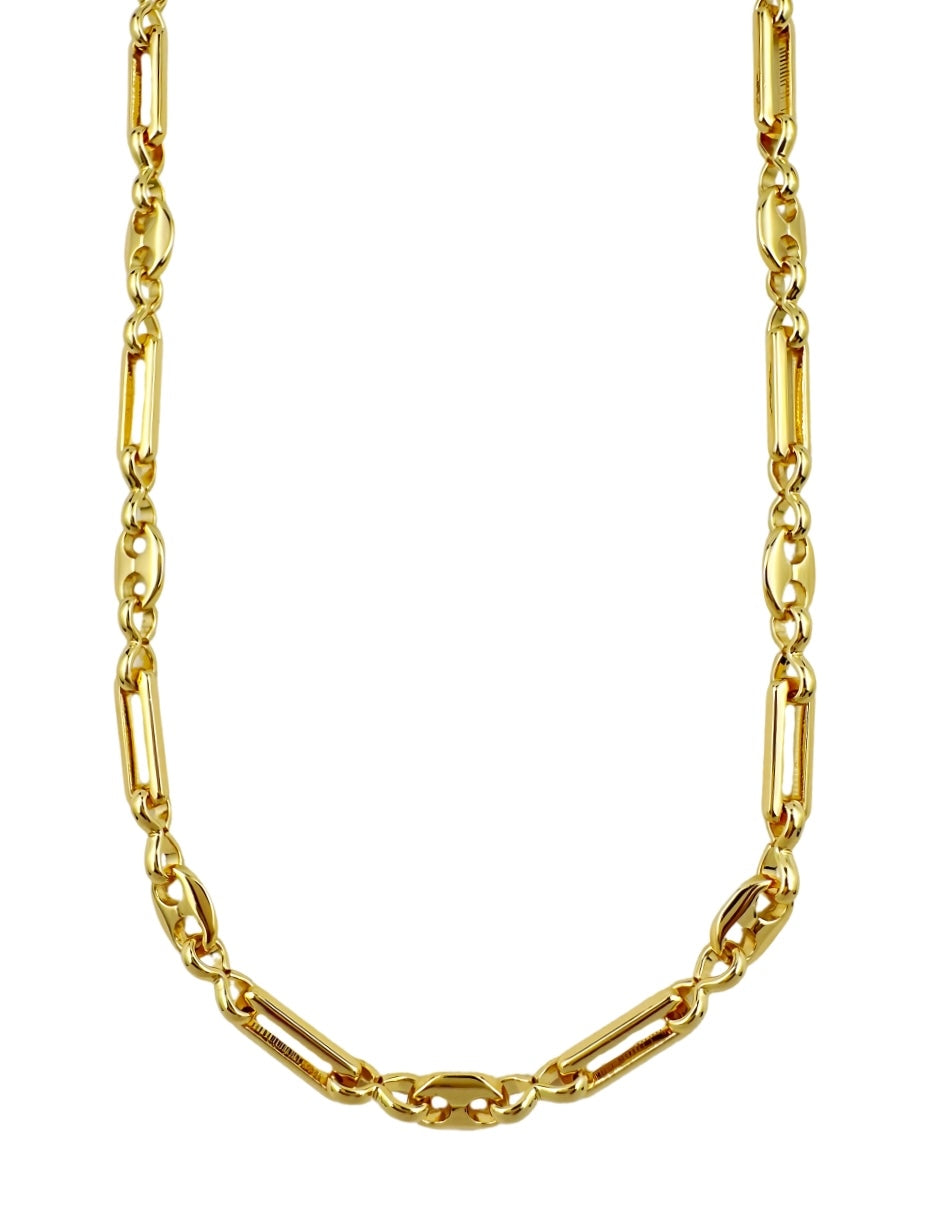 Collar y Pulsera de Mujer Chapa de oro 18K