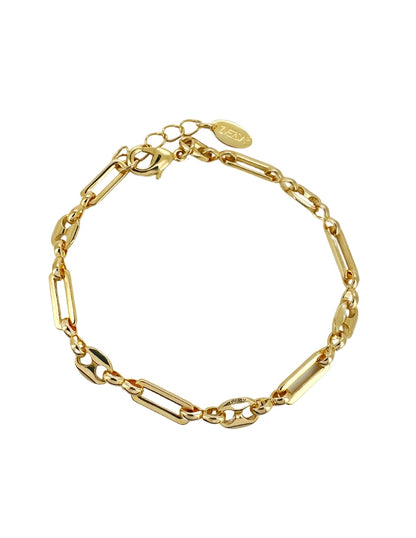 Collar y Pulsera de Mujer Chapa de oro 18K