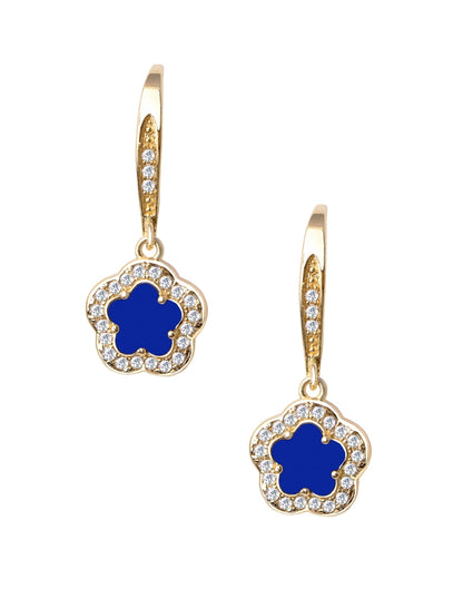 Collar y Aretes de Mujer Chapa de Oro 18K Trébol