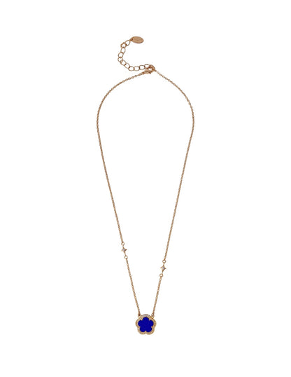 Collar y Aretes de Mujer Chapa de Oro 18K Trébol