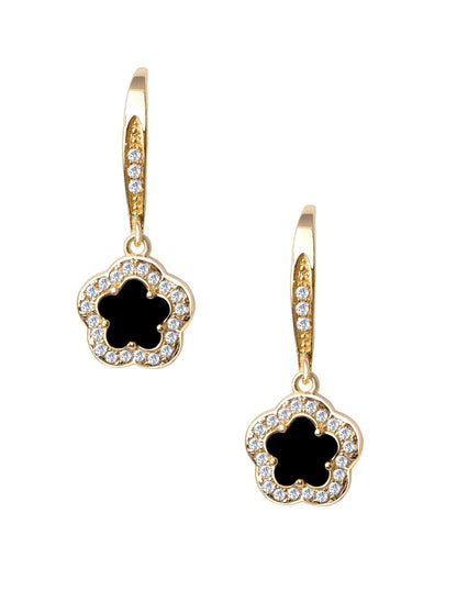 Collar y Aretes de Mujer Chapa de Oro 18K Trébol