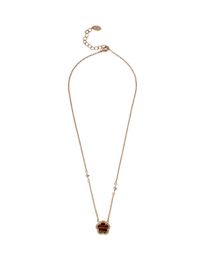 Collar y Aretes de Mujer Chapa de Oro 18K Trébol