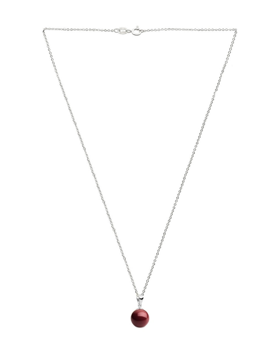 Collar y Aretes de Mujer Plata .925 Perlas de Cristal Swarovski