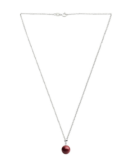 Collar y Aretes de Mujer Plata .925 Perlas de Cristal Swarovski
