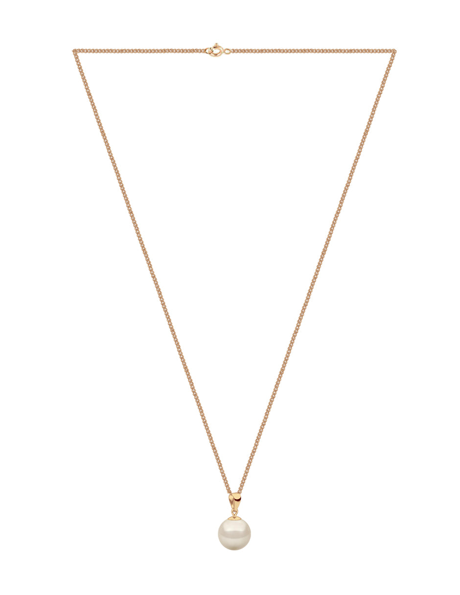 Collar y Aretes de Mujer, Chapa de Oro 18k, Perlas de Cristal Zvezda