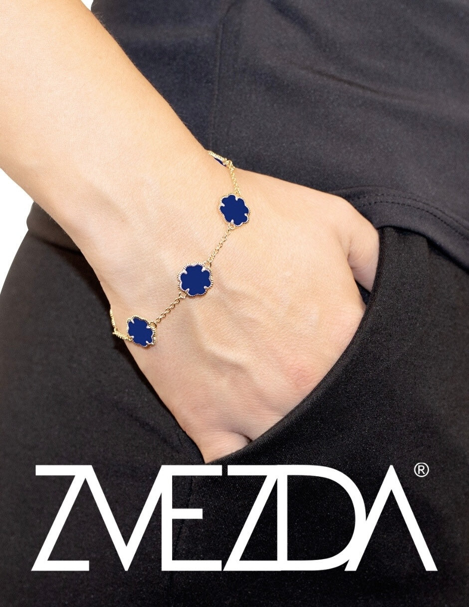 Pulsera De Mujer Chapa De Oro 18k Trébol