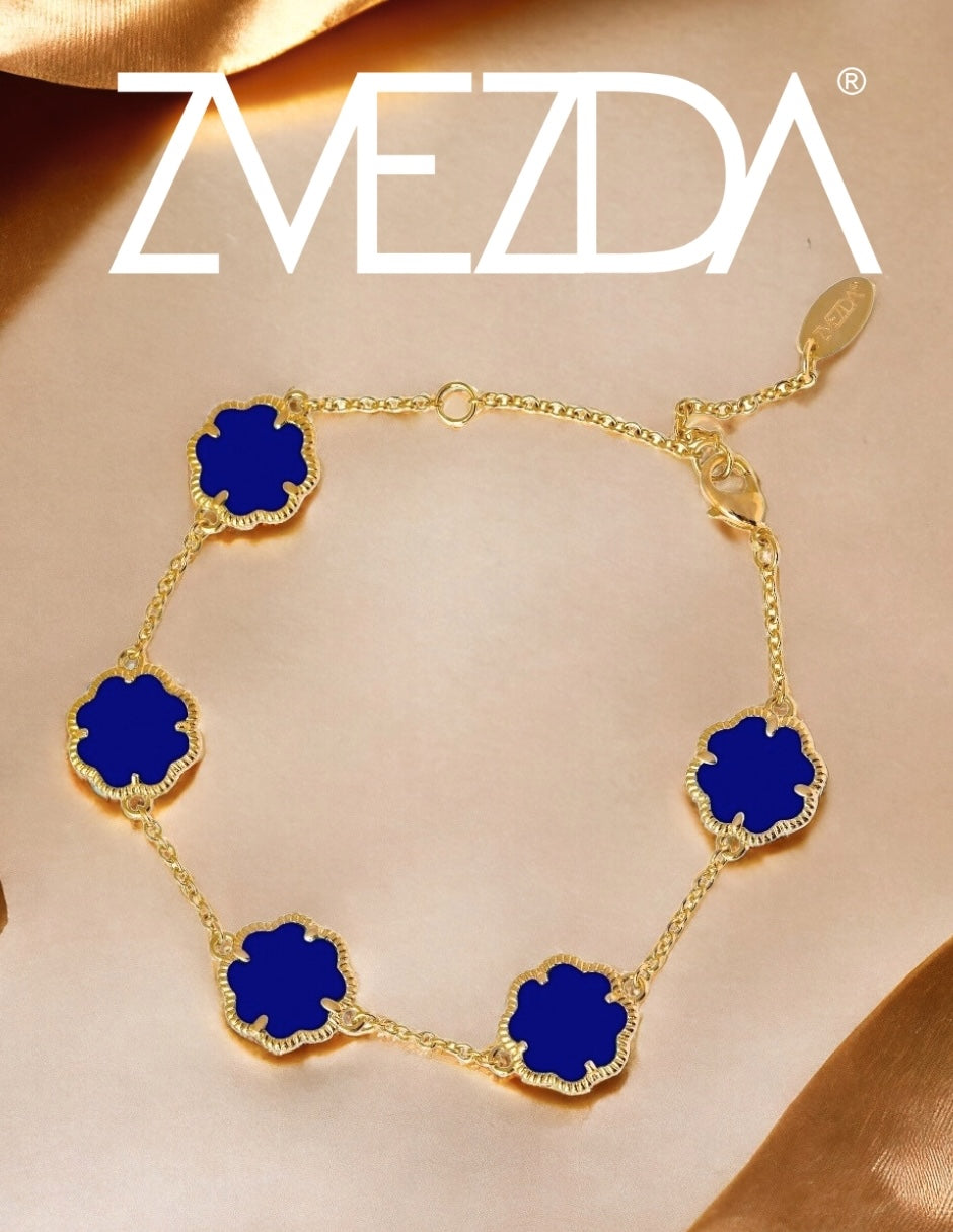 Pulsera De Mujer Chapa De Oro 18k Trébol