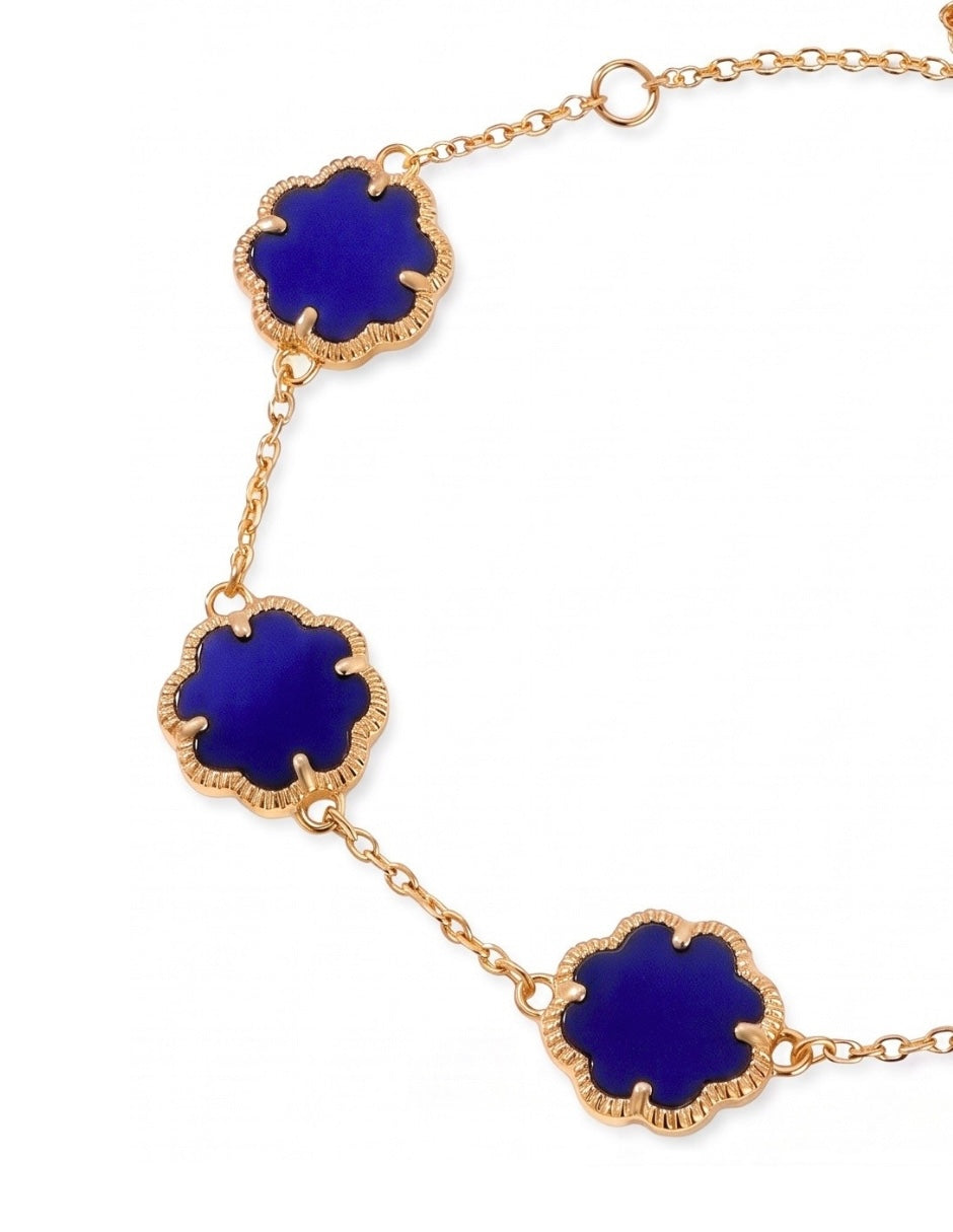 Pulsera De Mujer Chapa De Oro 18k Trébol
