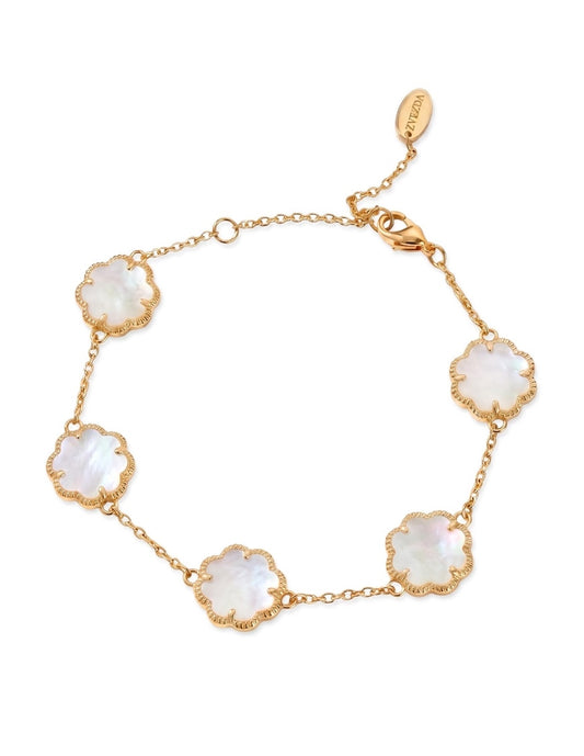 Pulsera De Mujer Chapa De Oro 18k Trébol