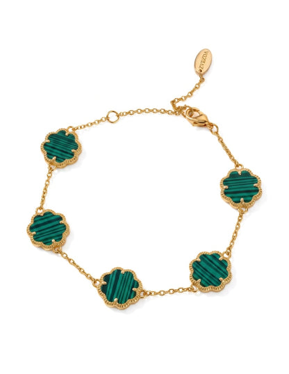 Pulsera De Mujer Chapa De Oro 18k Trébol
