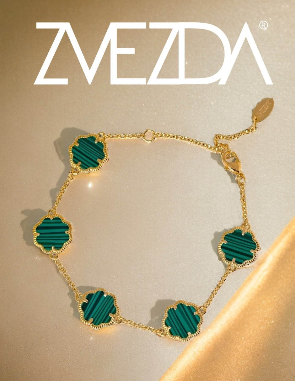 Pulsera De Mujer Chapa De Oro 18k Trébol