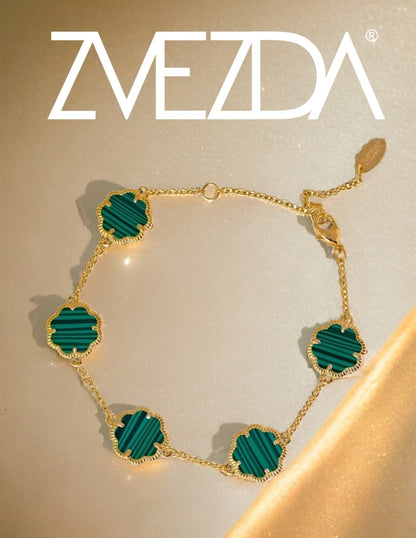 Pulsera De Mujer Chapa De Oro 18k Trébol