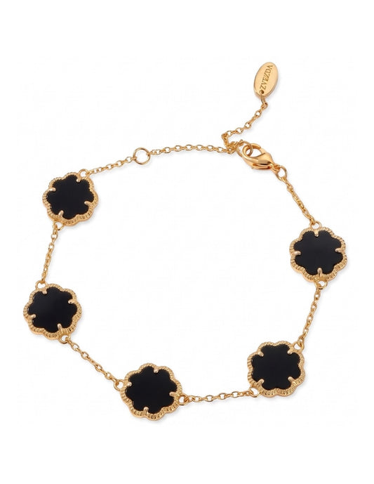 Pulsera De Mujer Chapa De Oro 18k Trébol
