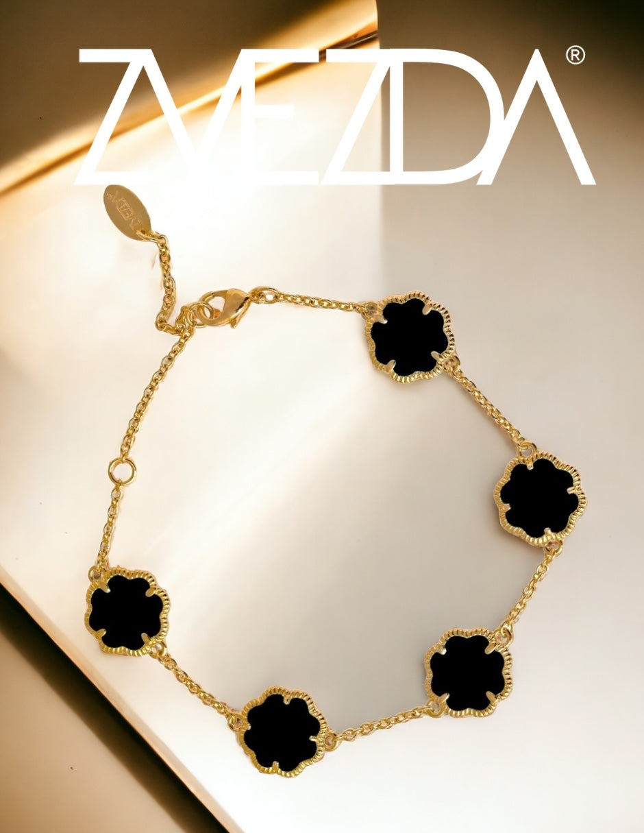 Pulsera De Mujer Chapa De Oro 18k Trébol