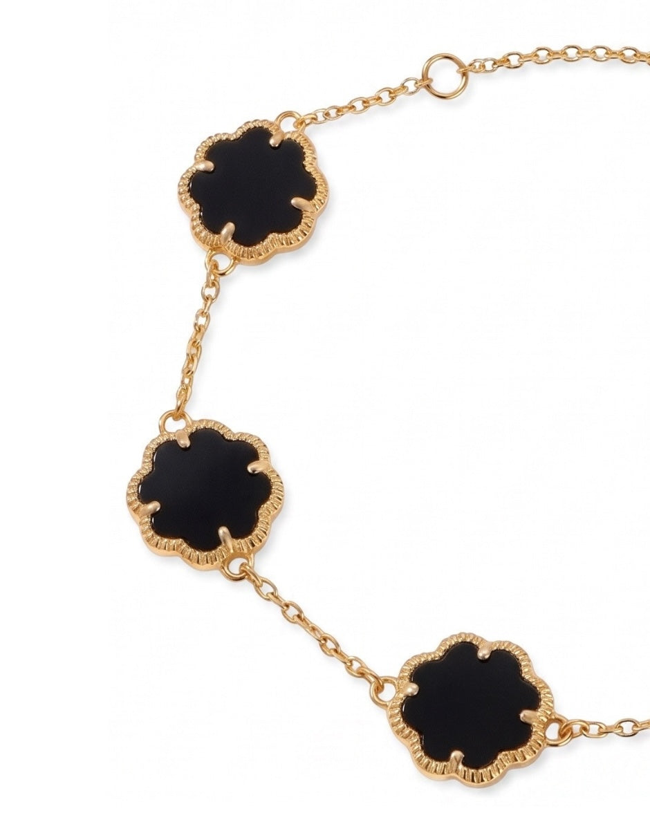 Pulsera De Mujer Chapa De Oro 18k Trébol