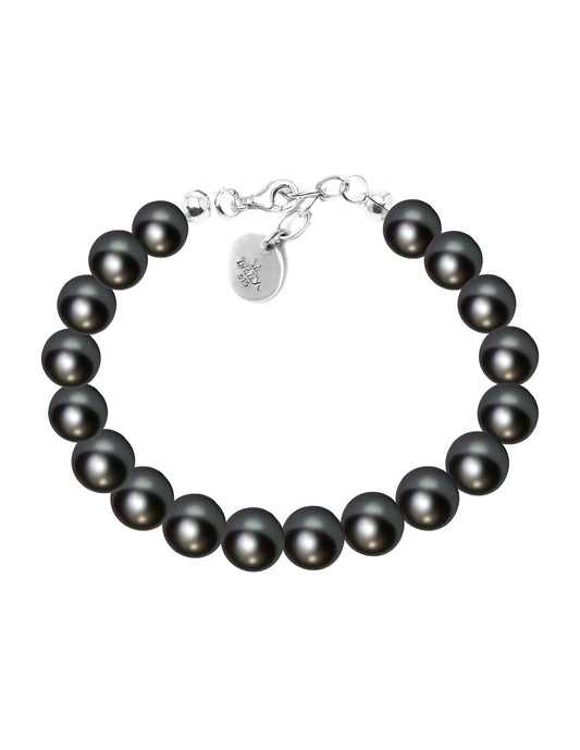 Pulsera de Mujer Perlas de cristal Swarovski Plata.925