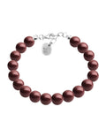 Pulsera de Mujer Perlas de cristal Swarovski Plata.925