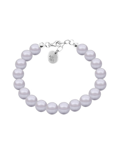 Pulsera de Mujer Perlas de cristal Swarovski Plata.925