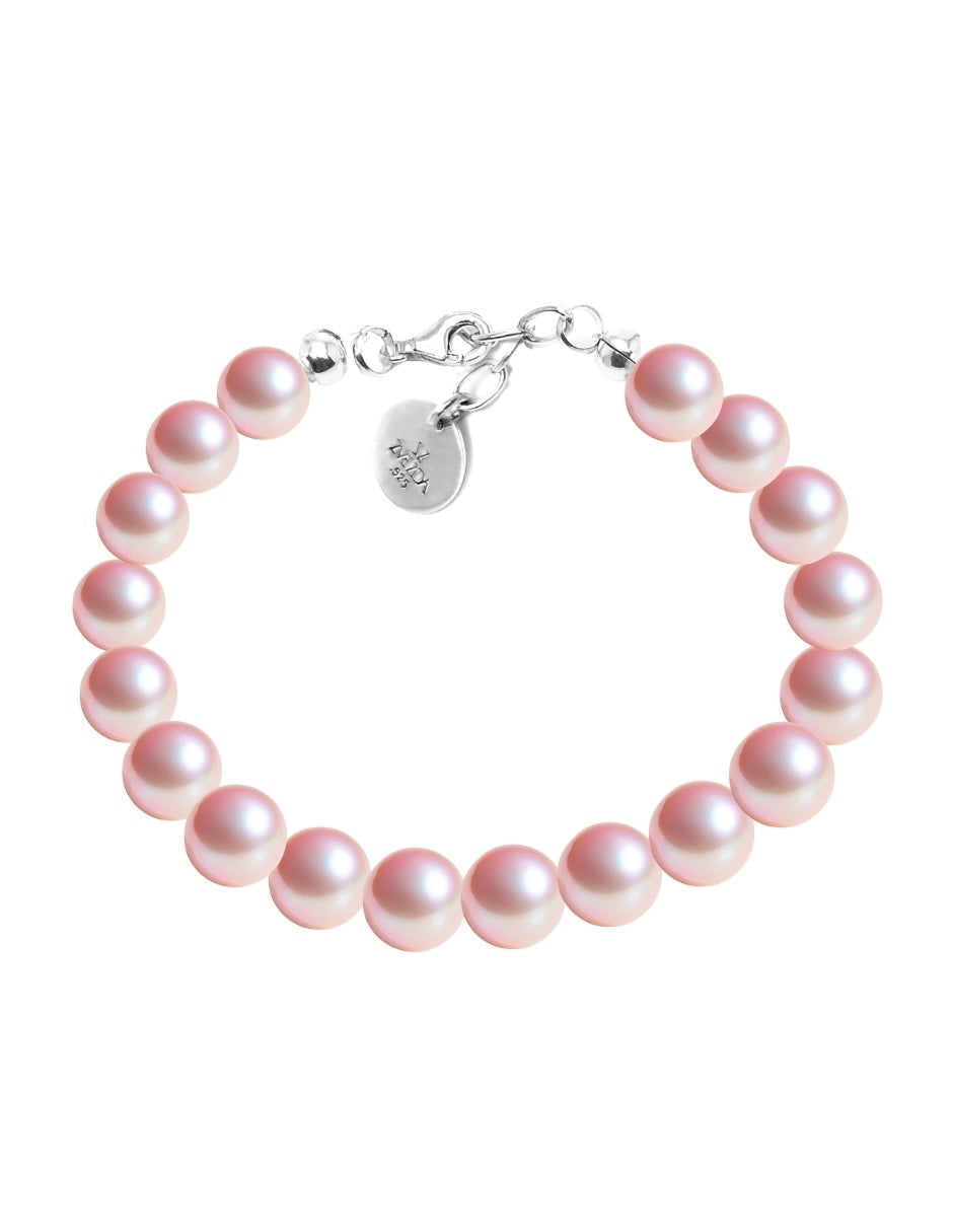 Pulsera de Mujer Perlas de cristal Swarovski Plata.925