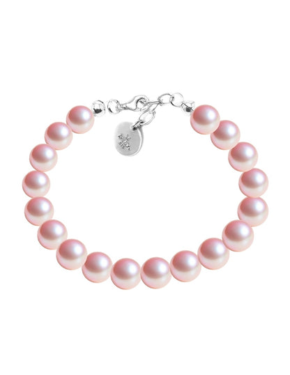 Pulsera de Mujer Perlas de cristal Swarovski Plata.925