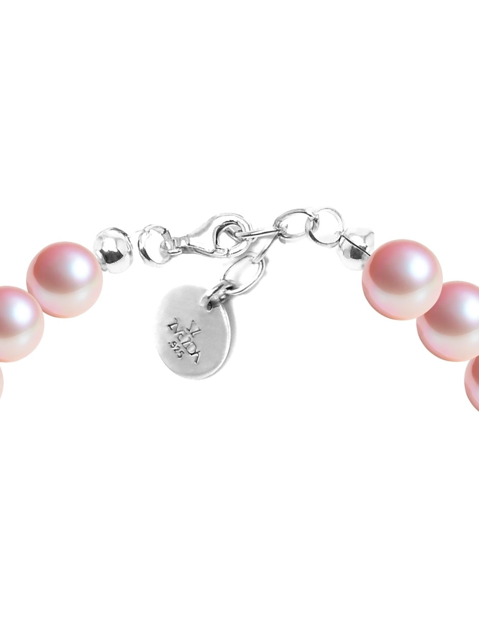 Pulsera de Mujer Perlas de cristal Swarovski Plata.925