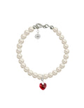 Pulsera de Mujer Perlas y Cristal Swarovski Plata.925