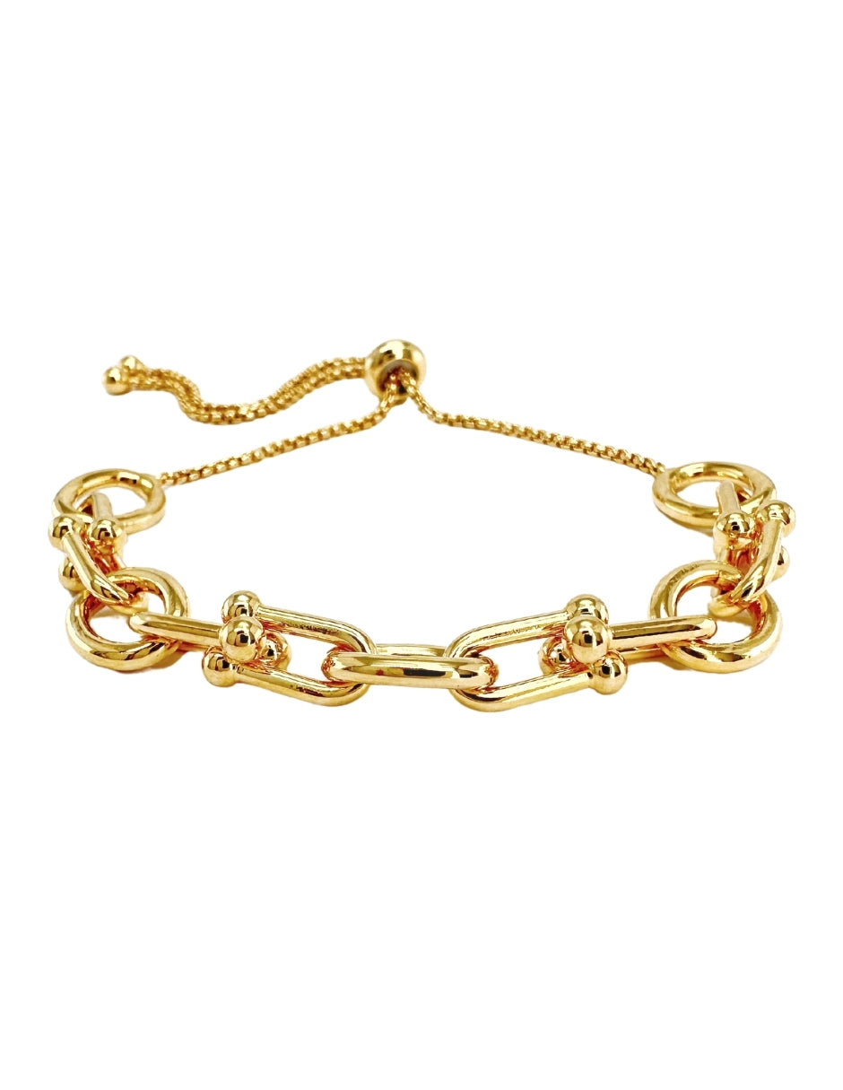Pulsera de Mujer Chapa de Oro 18k Diseño Oval