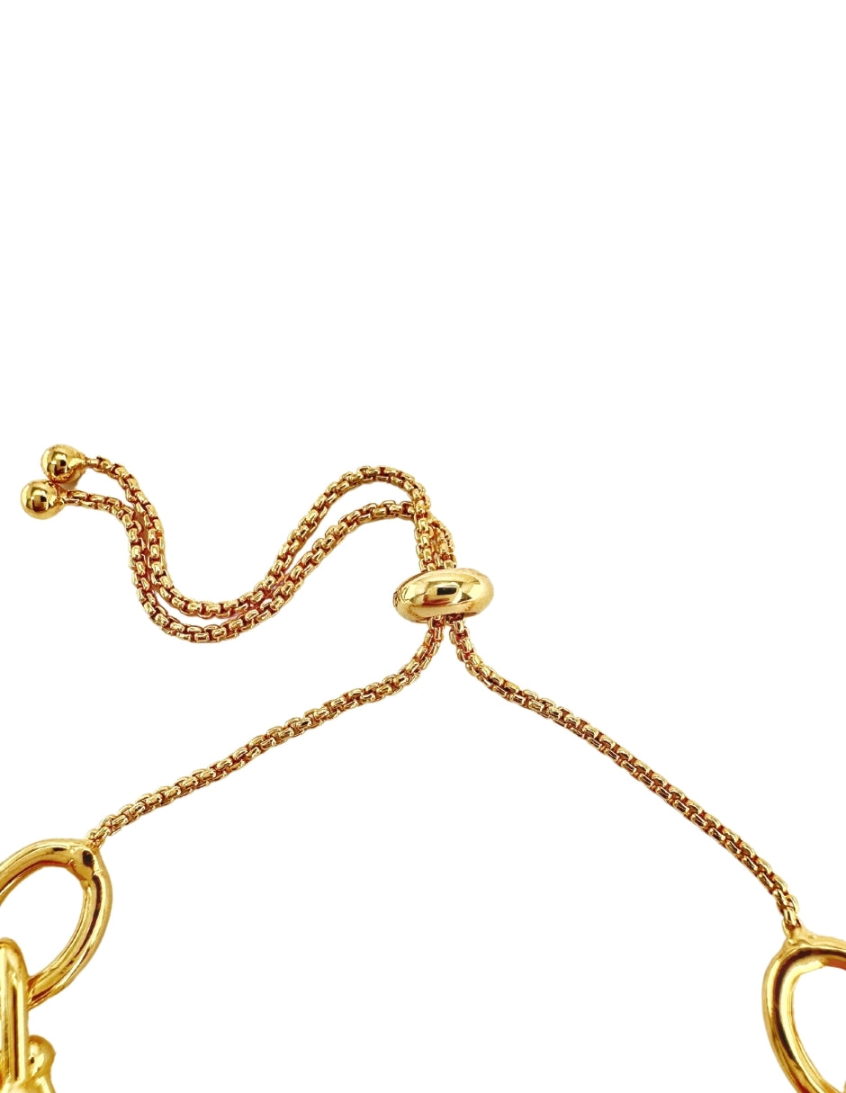 Pulsera de Mujer Chapa de Oro 18k Diseño Oval