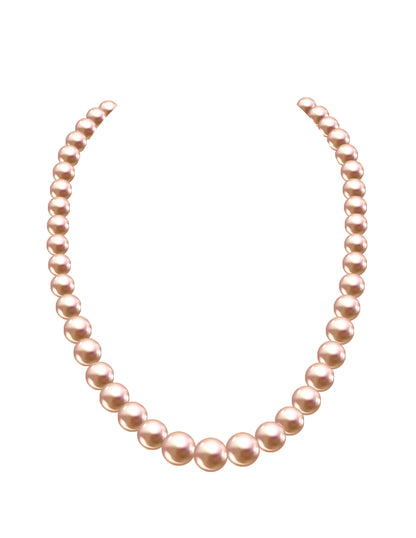 Collar, Aretes y Pulsera de Mujer Perlas de cristal Swarovski, Chapa Oro 18k