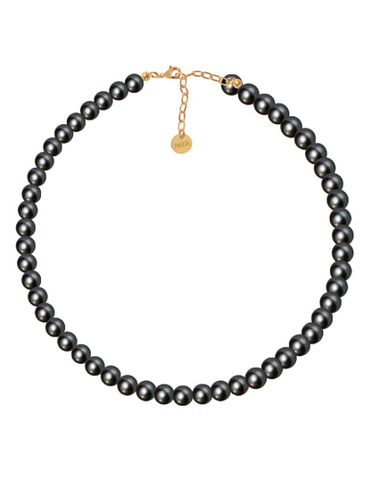 Collar y Aretes de Mujer, Perlas de cristal Swarovski, Chapa de Oro 18k