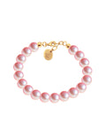 Pulsera de Mujer Perlas de cristal Swarovski Chapa Oro 18k