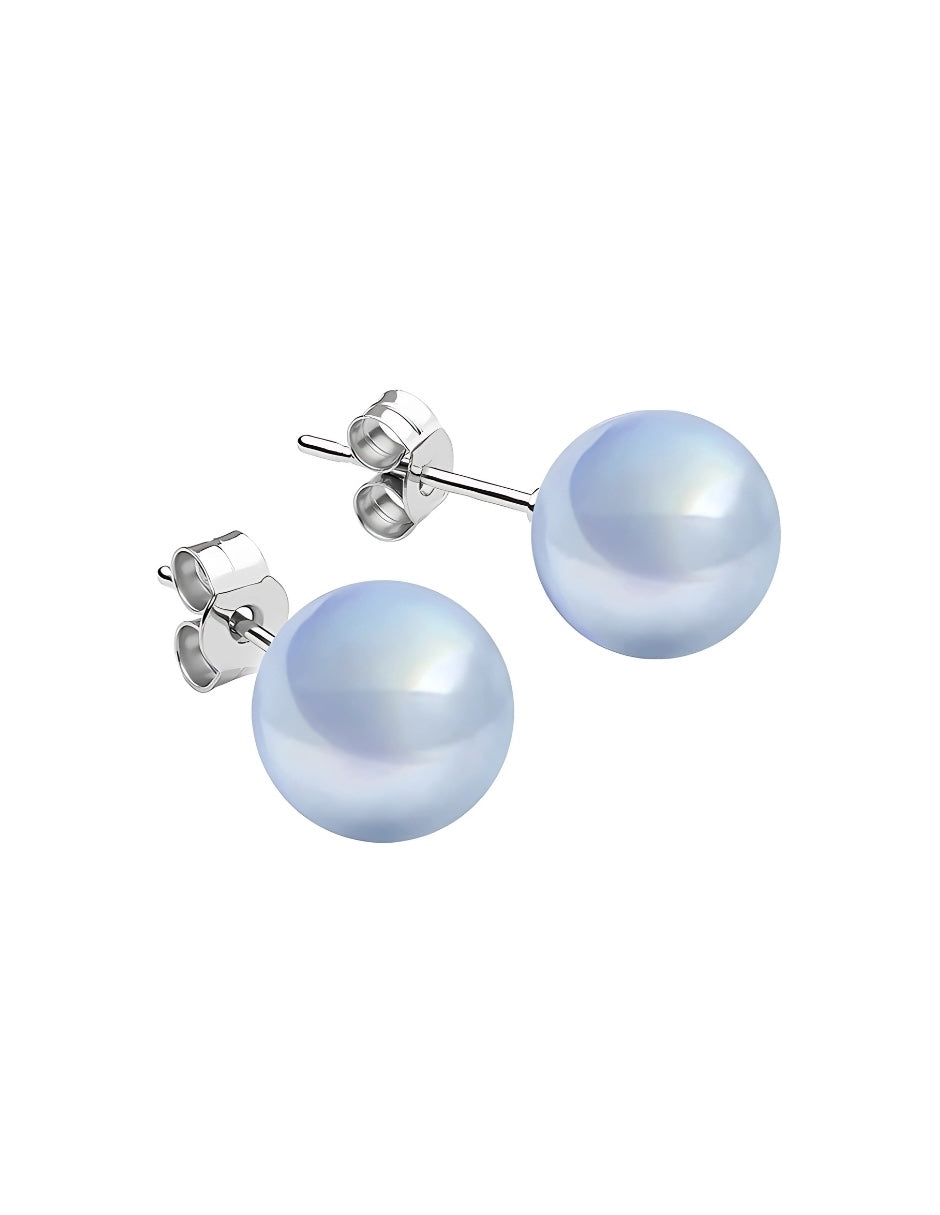 Juego de Broqueles de Perlas de Cristal Swarovski y Plata 925