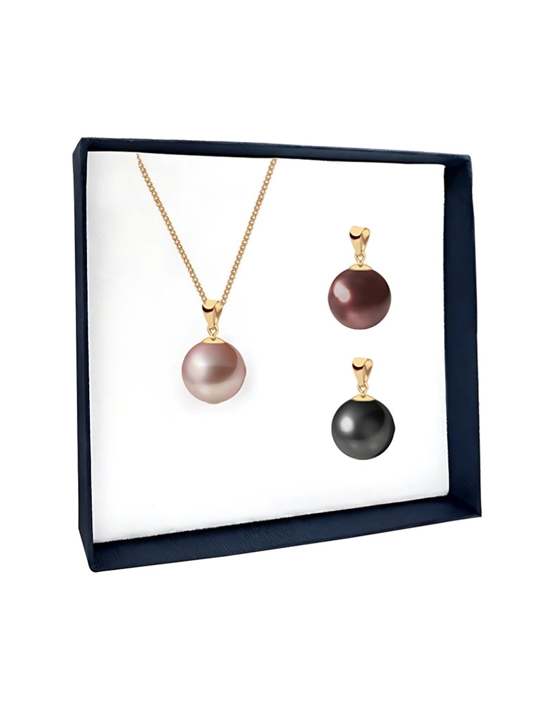 Set Dijes de Perlas Swarovski y Chapa de Oro de 18k Zvezda - puesta