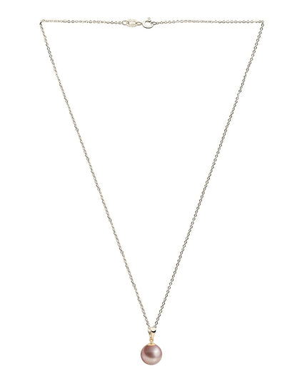 Set Aretes y Dijes de Perlas Swarovski y Chapa de Oro de 18k