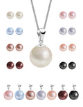 Set Aretes y Dijes de Perlas Swarovski y Plata 925